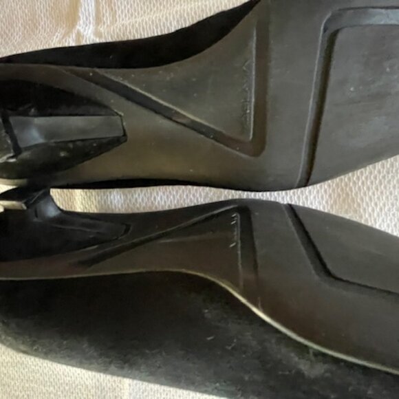 Via Spiga Black Suede& Leather Pumps - Size 8.5 - Picture 3 of 5